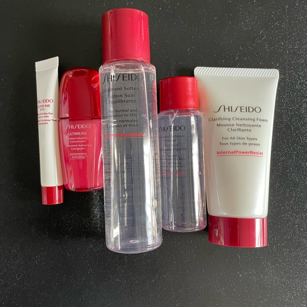 Shiseido travel mini sized skincare set new